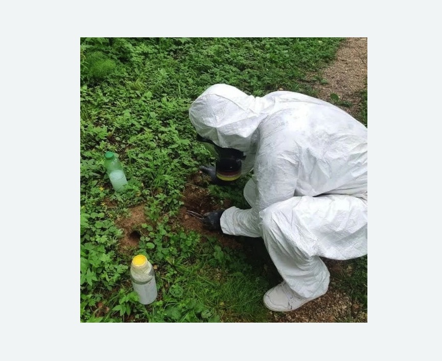 уничтожение кротов на участке Полянка метро Москвы